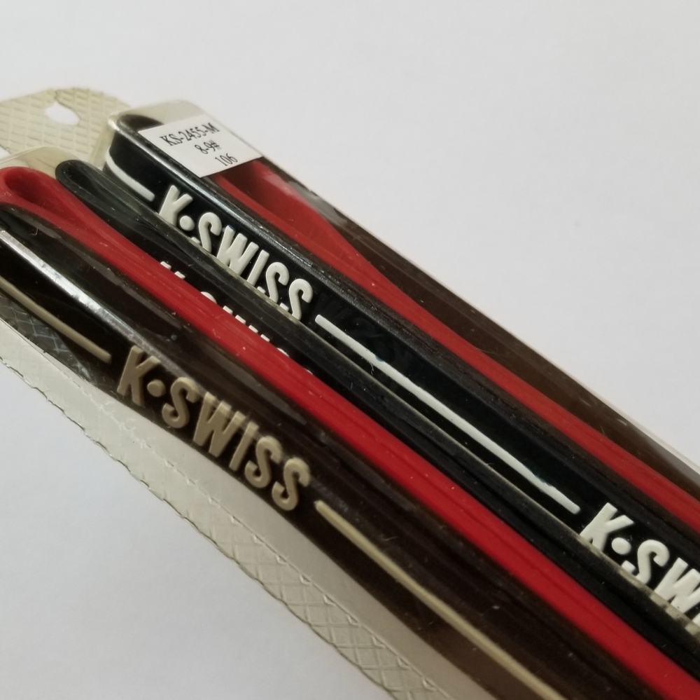 ❗Vintage K-Swiss Red and Black Silicone Sports Headband Bundle❗